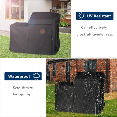 Cubierta freidora 9gal 600D resistente agua polvo negro