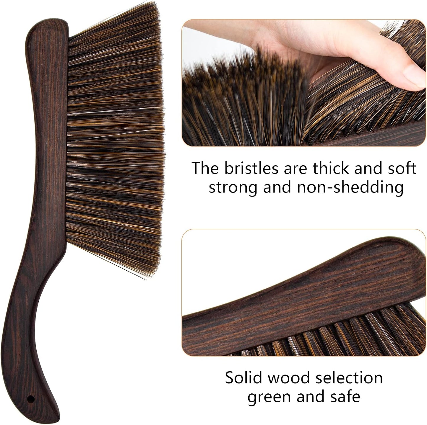Cepillo de escoba mano cerdas suaves para muebles y cama