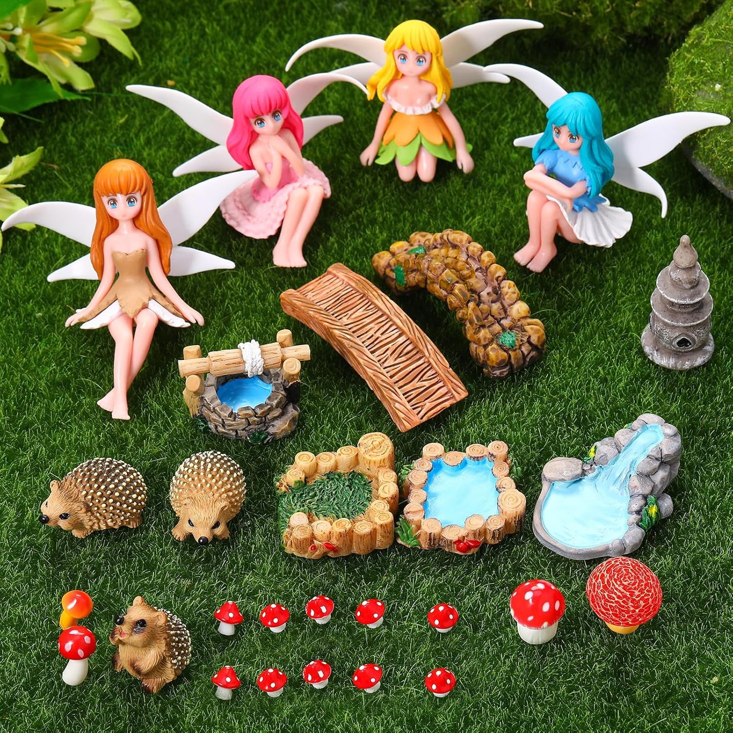 28 Accesorios Jardín de Hadas Mini Figuras Terrario