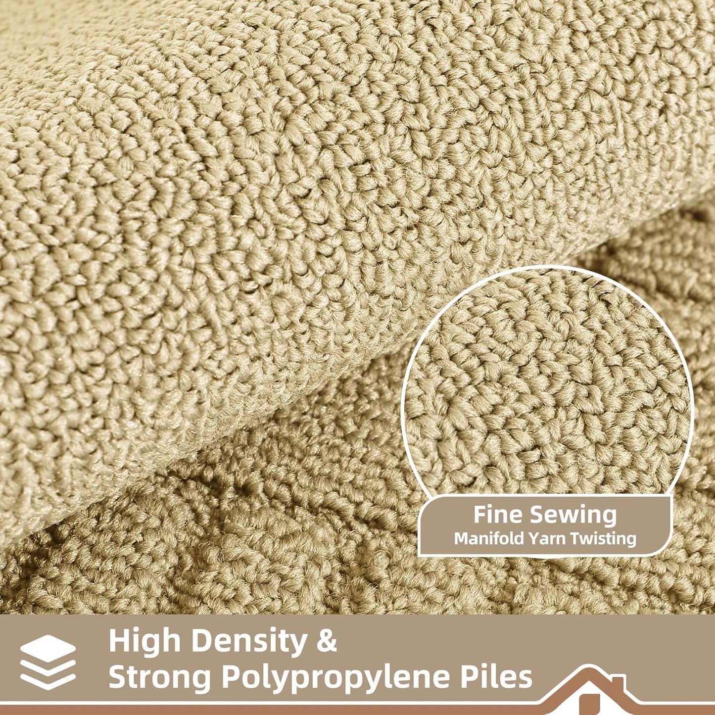Alfombra cocina antiderrapante beige 24x35pulg 24x60pulg