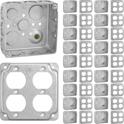 Caja conexión eléctrica 4x4pulg cubierta 1-1/2pulg 21pulg3