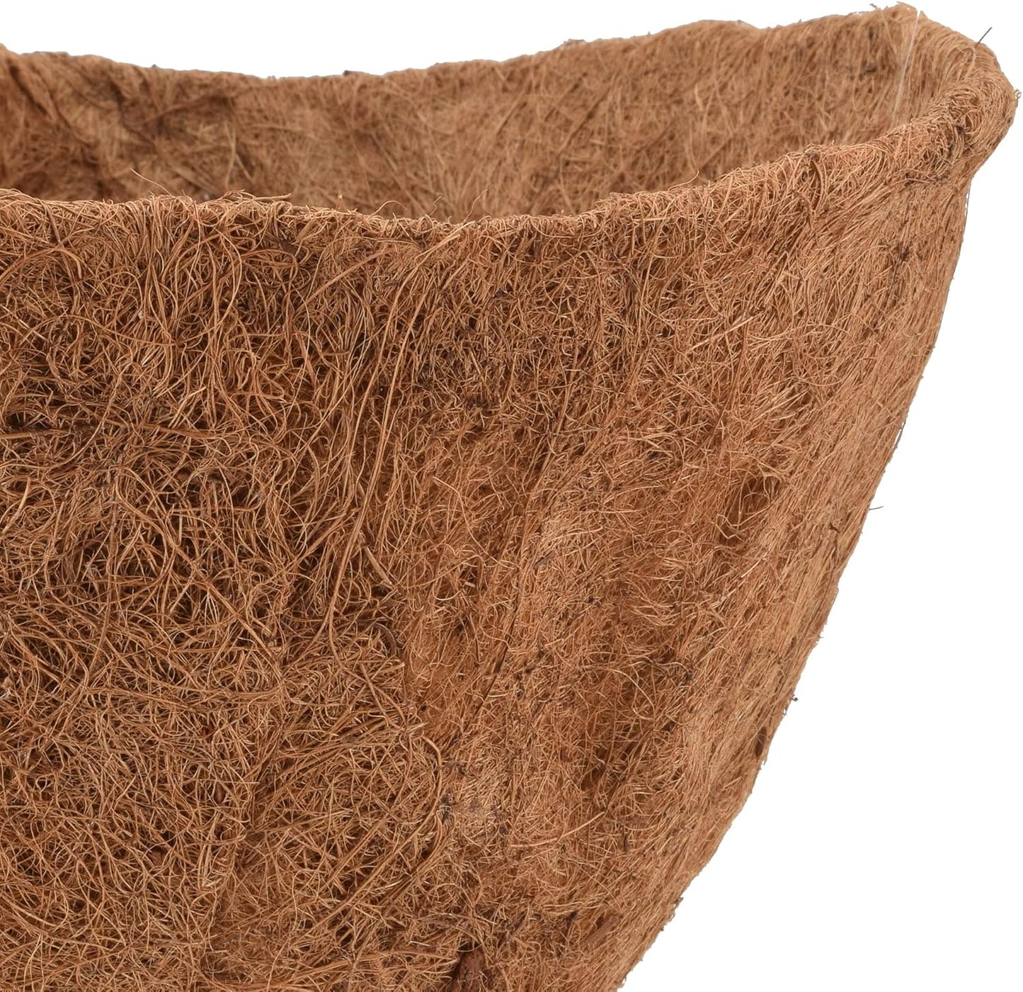 Forro coco 16pulg para macetas colgantes pared semicircular