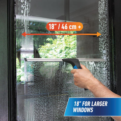 Escobilla limpiavidrios 18pulg para ventanas goma sin rayas