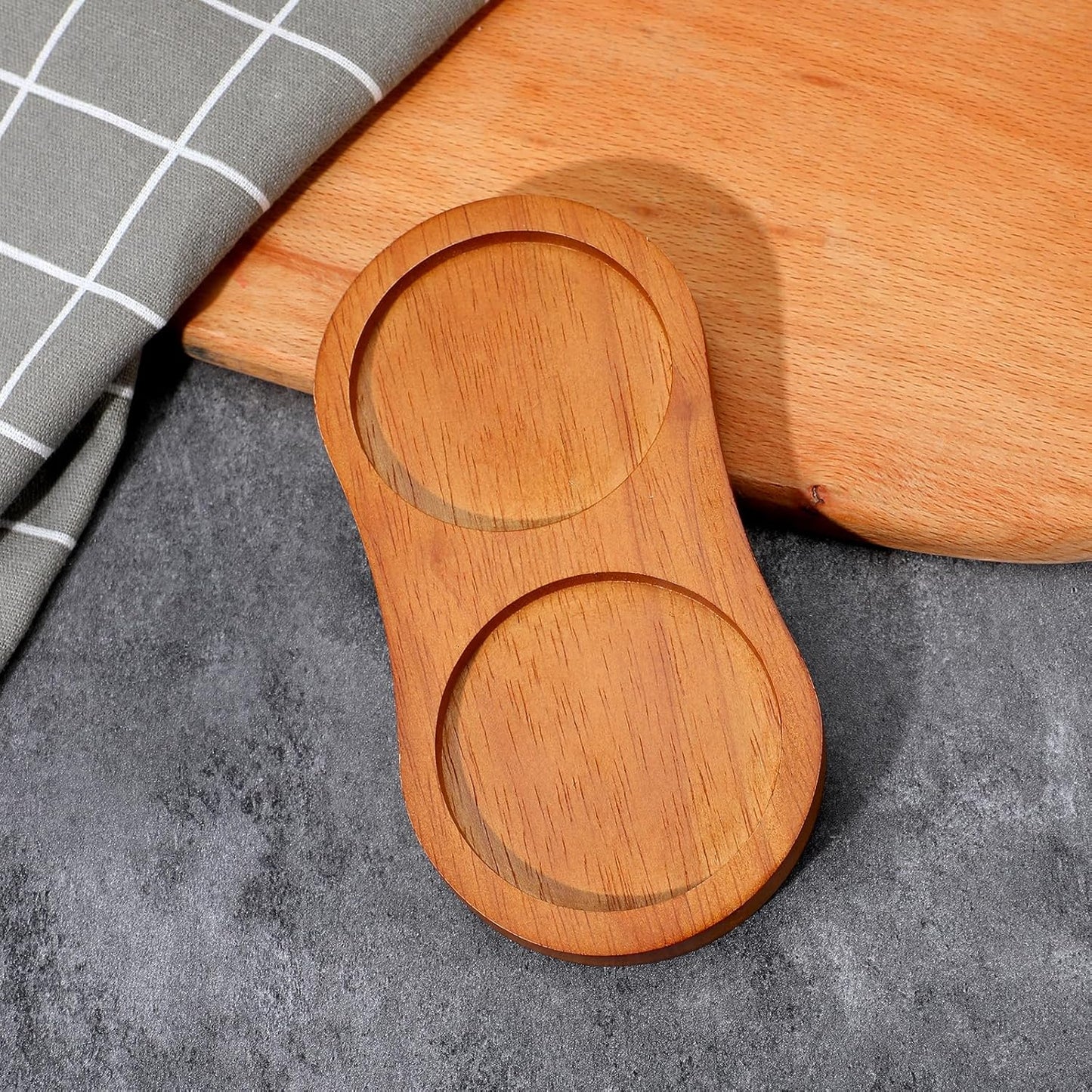Bandeja sal y pimienta madera protector mesa comedor