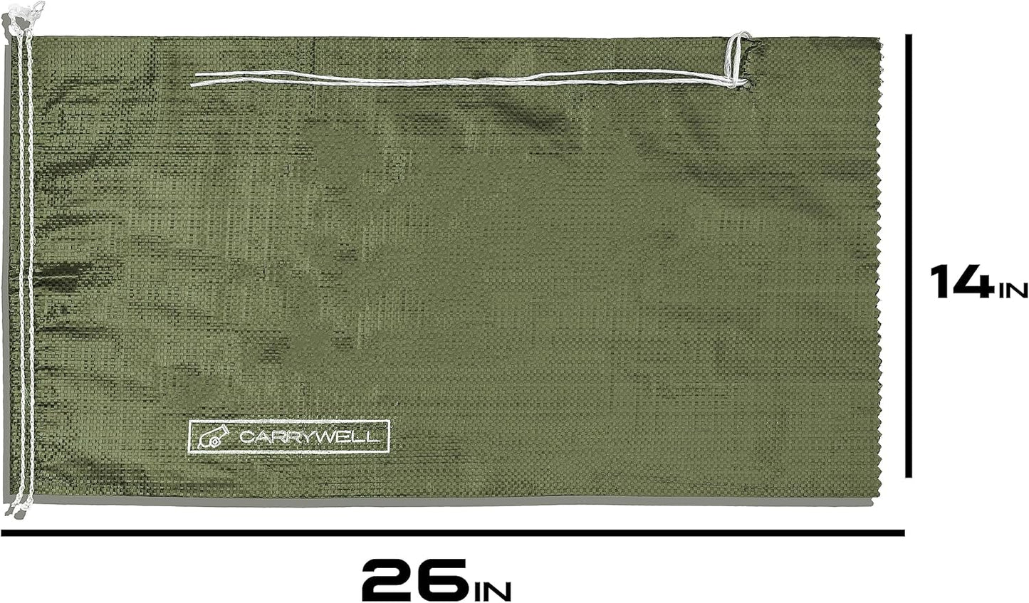 Bolsas arena resistentes UV 14x26pulg control inundaciones