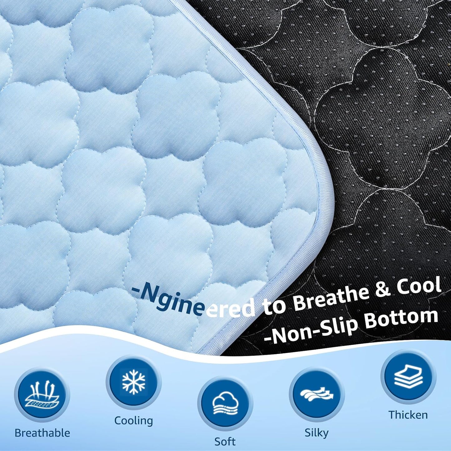 Tapete refrescante perros grandes con tela hielo funda impermeable