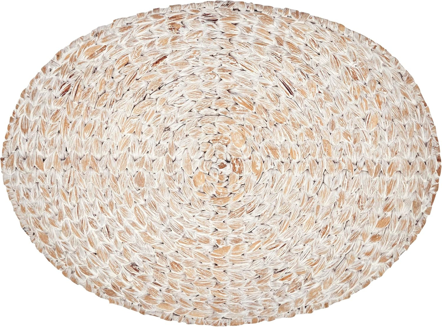 Mantel ovalado jacinto de agua set 4 14x19pulg