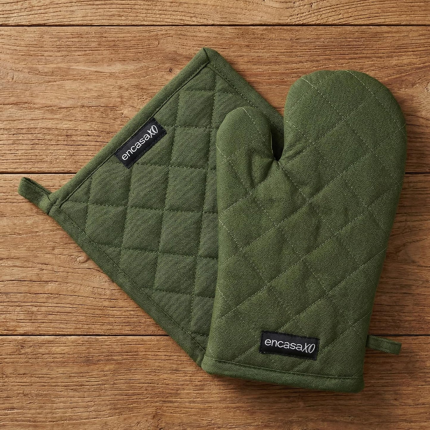 Guantes horno algodón resistente calor con bucle