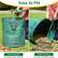 Bolsa residuos jardín reutilizable 32gal 4asas reforzadas