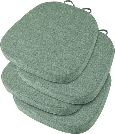 Set 4 cojines silla comedor 14x14pulg antiderrap
