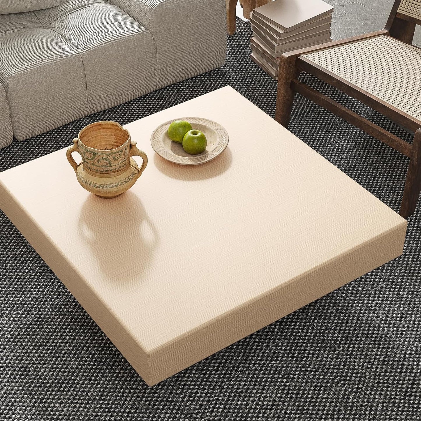 Papel contacto grano madera blanca 15.7x118pulg
