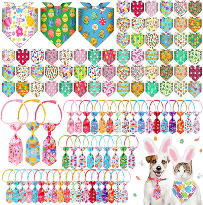 Set 108 bandanas perro primavera ajustables lavables