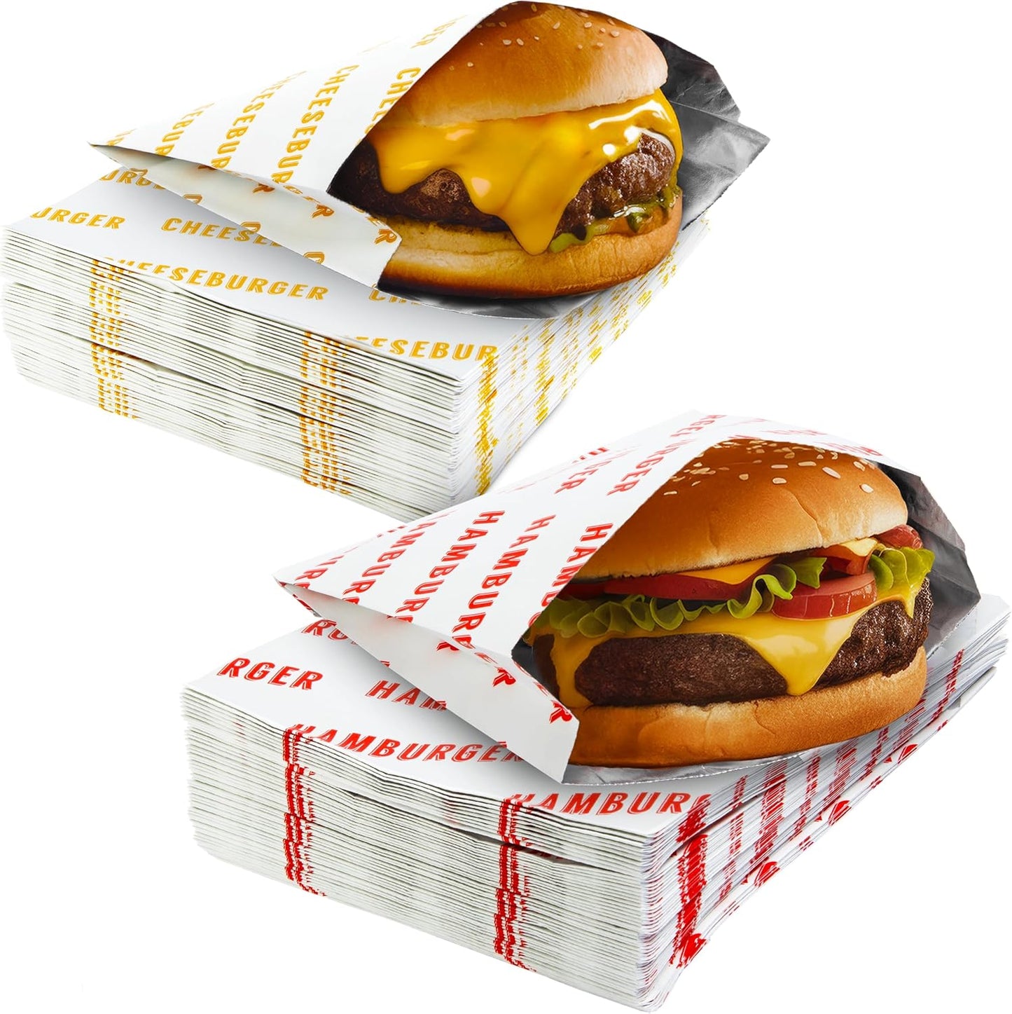 20 Envoltorios Hamburguesas A prueba de grasa sin BPA