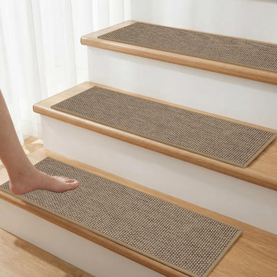 15 Pzas Peldaños Madera 9x30pulg Adhesivos Antiderrap