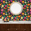 Papel tapiz acuarela pegable verde baño cocina
