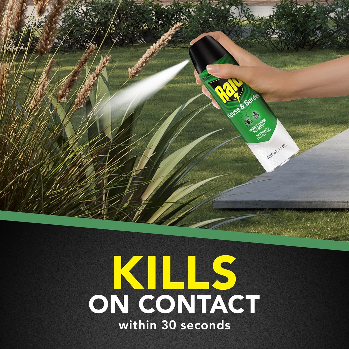 Raid Asesino insectos casa jardín 11oz