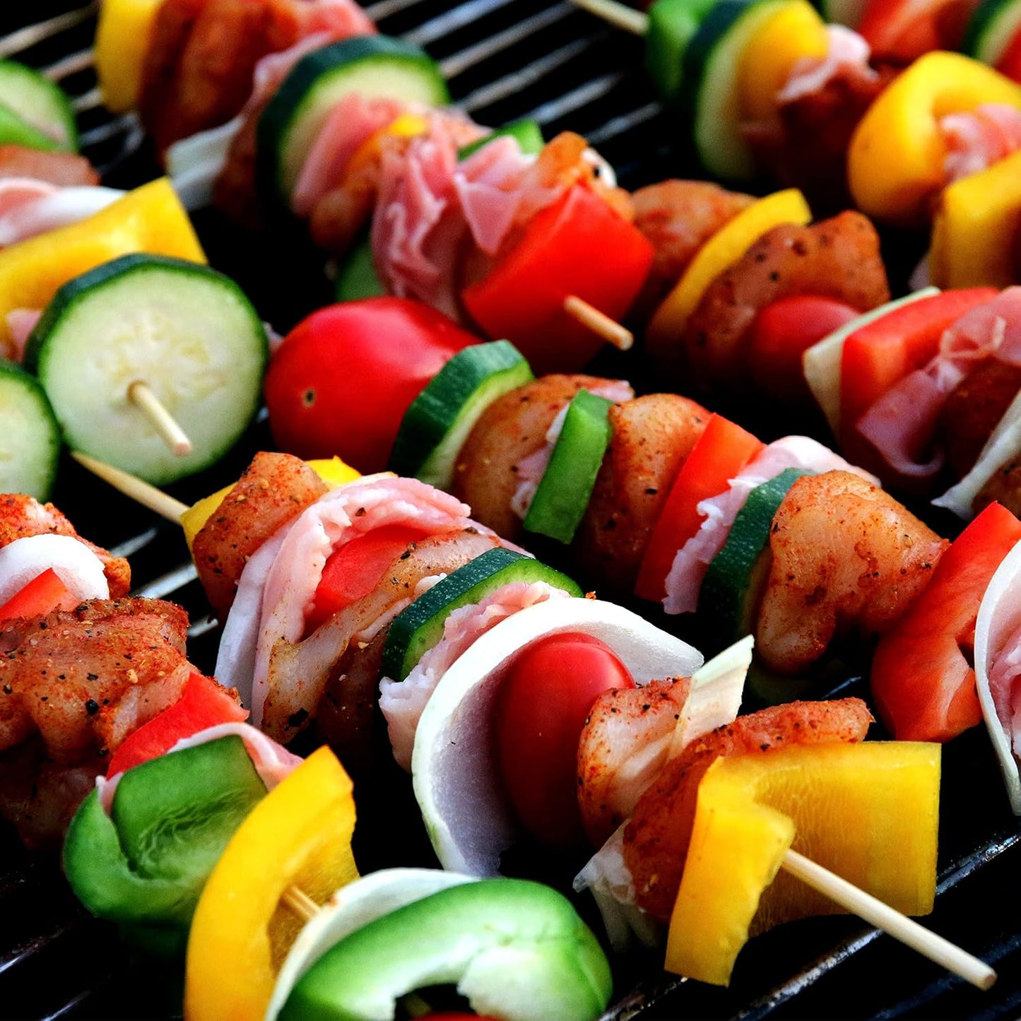 Pinchos bambú 100 pzas 6pulg para barbacoa aperitivo fruta kabob