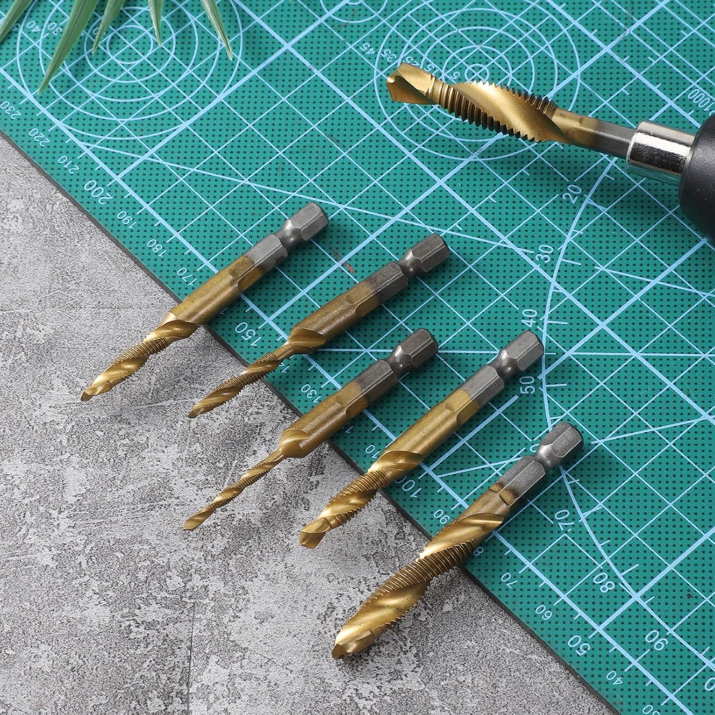 Set 6 Brocas Combinadas Rosca M3-M10