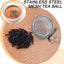 Paquete de 20 infusores de bolas de té de acero inoxidable con cadena