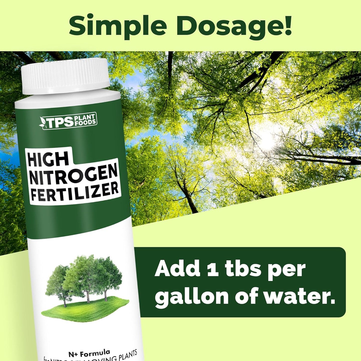 Fertilizante alto nitrógeno para plantas 8.5oz
