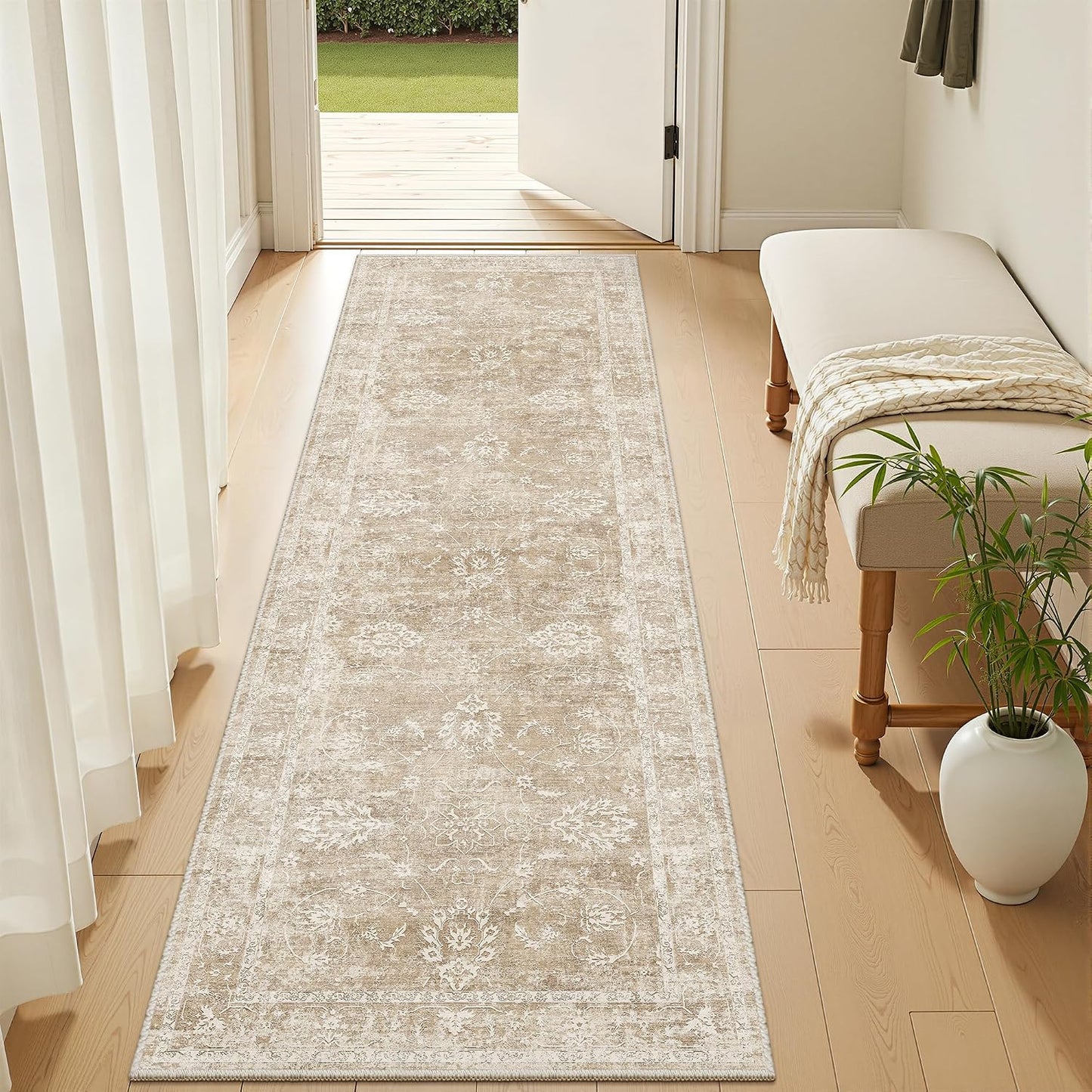 Alfombra pasillo 2x6ft con respaldo antiderrap