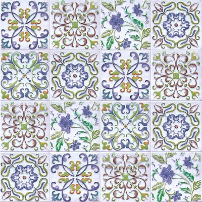 Papel tapiz autoadhesivo impermeable 17x118pulg azulejos cocina
