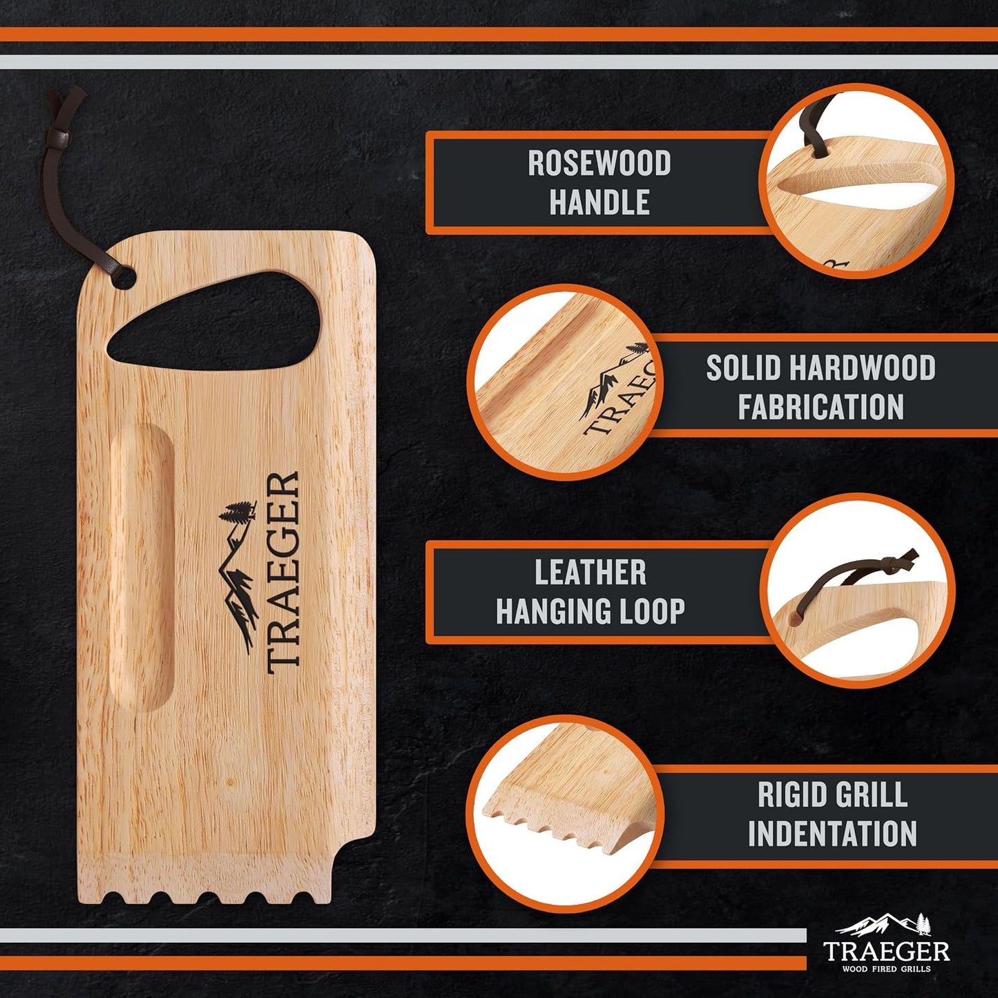Raspador parrilla madera comp Pro Series Ironwood