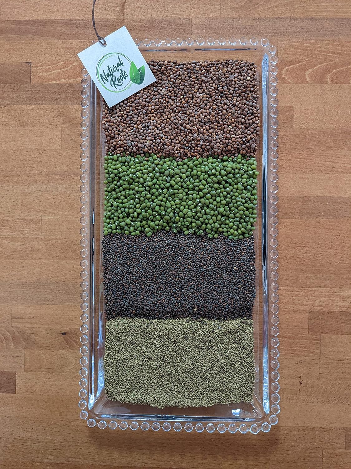 Paquete semillas germinar brócoli alfalfa rábano mungo 1lb