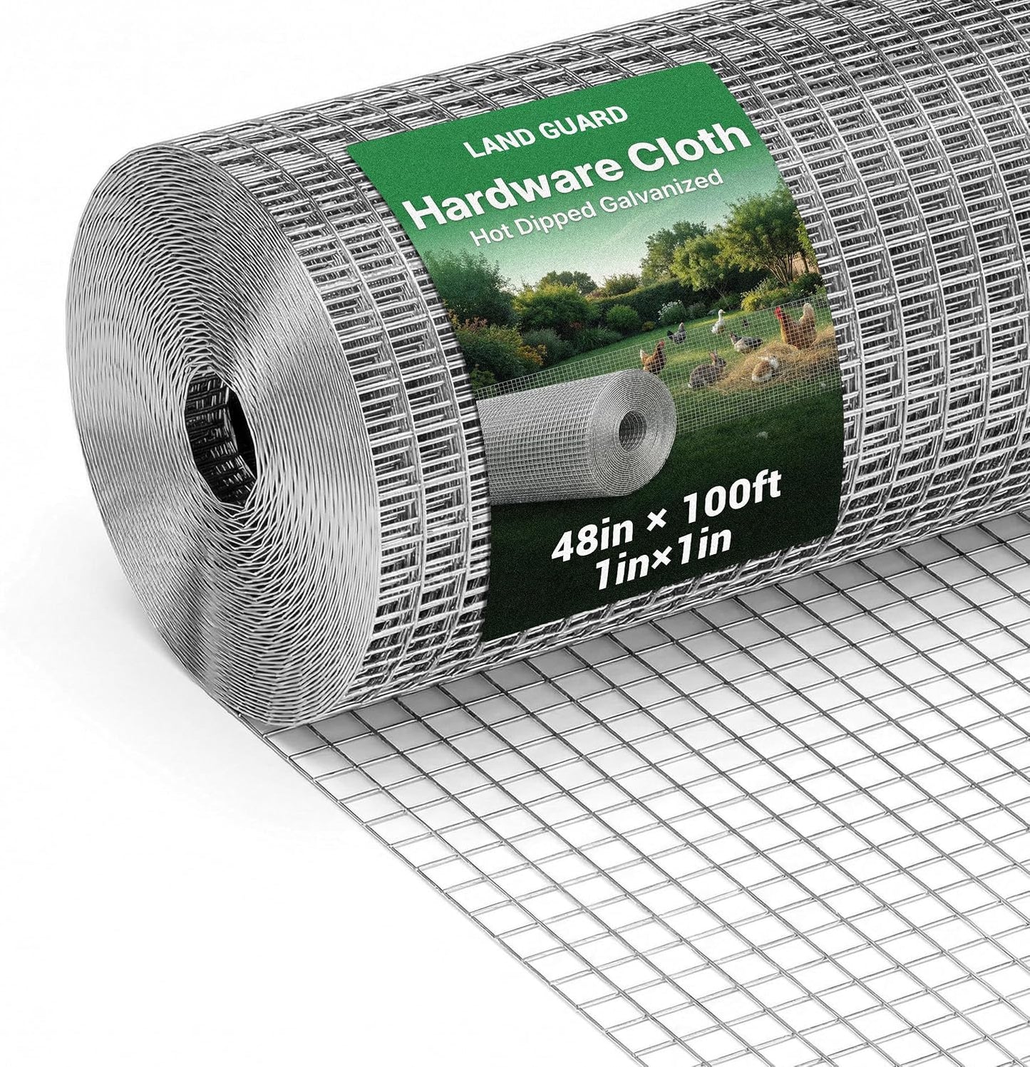 Paño hardware 1pulg 48x100ft alambre galvanizado jaula aves