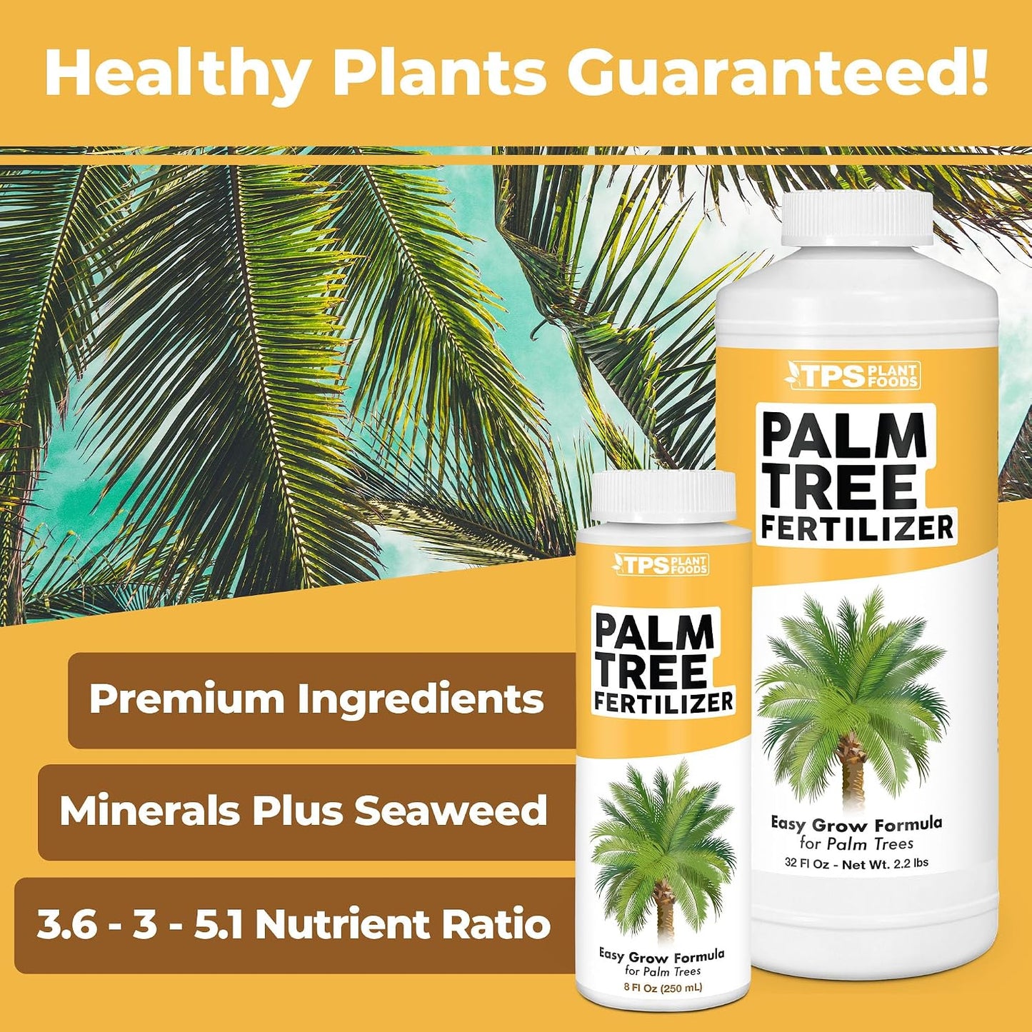 Fertilizante líquido para palmeras y helechos 8oz