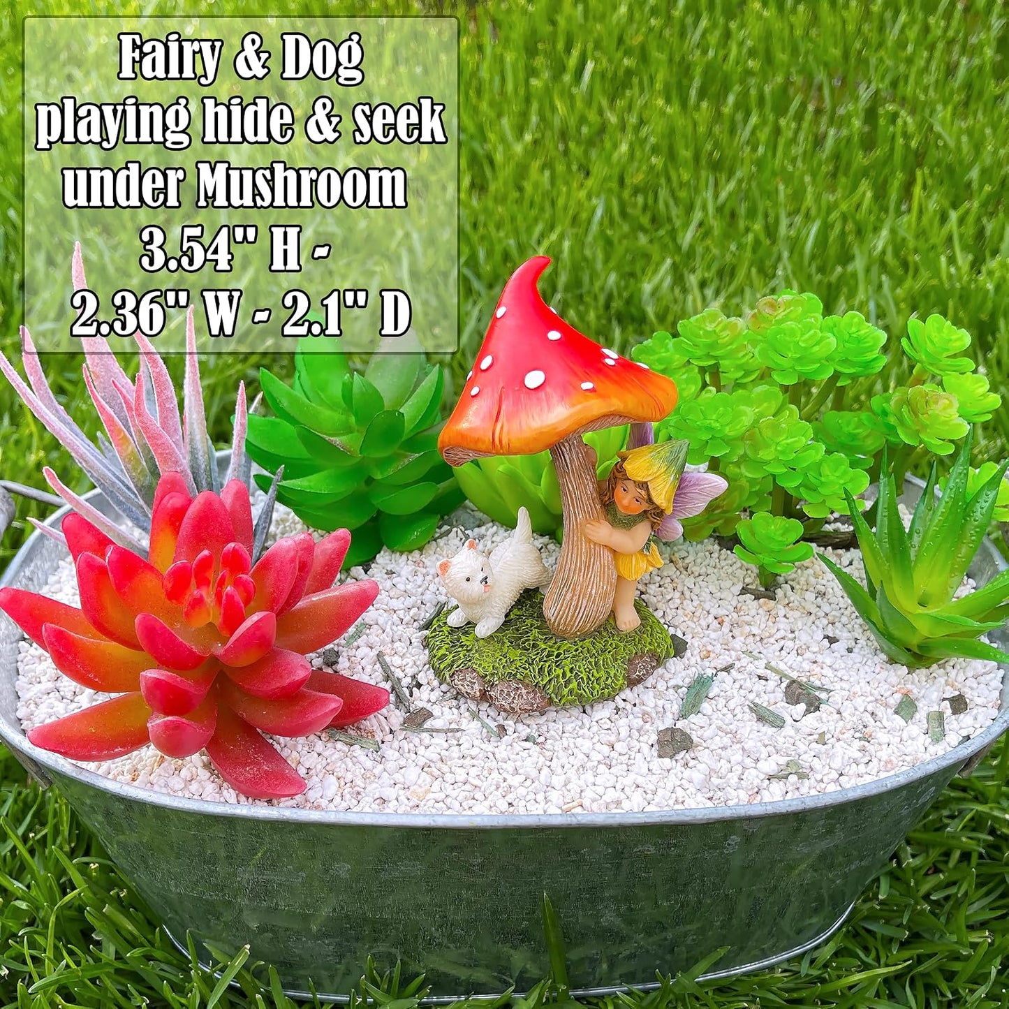 Kit estatuas miniatura para decoración exterior e interior