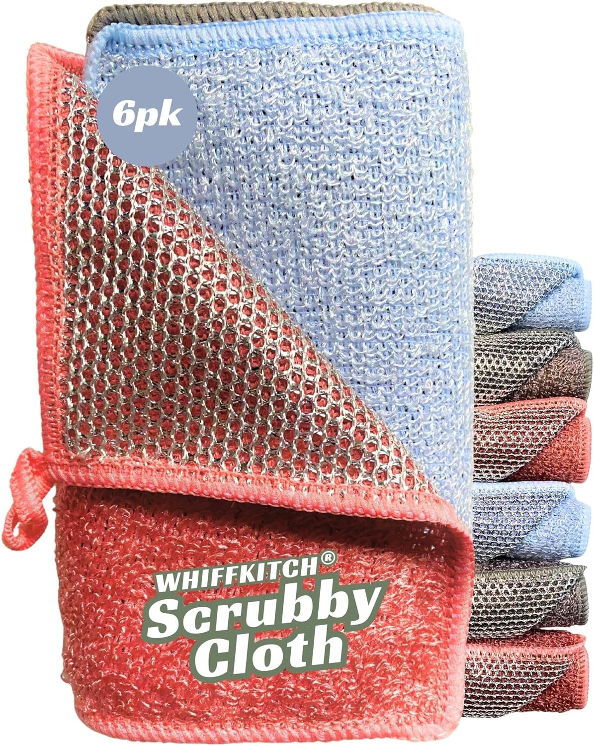 Paño exfoliante Whiffkitch pack de 6