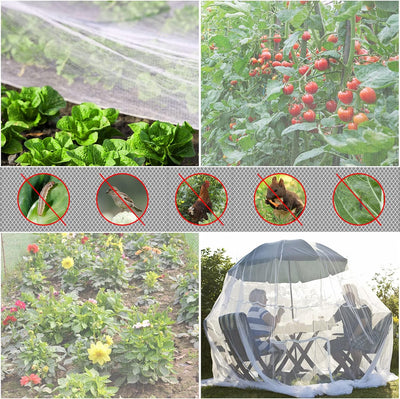 Red jardín 1.5x3m malla ultrafina para plagas pájaros mosquitos