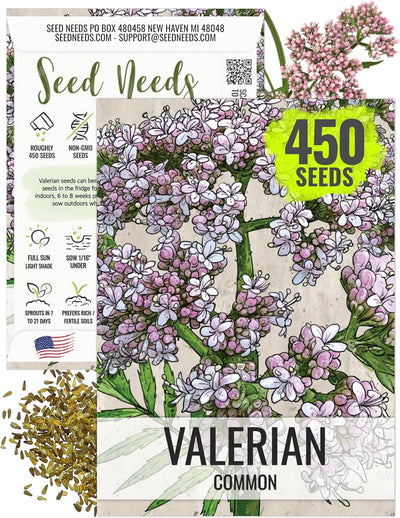 Semillas valeriana para plantar jardín al aire libre sin OMG