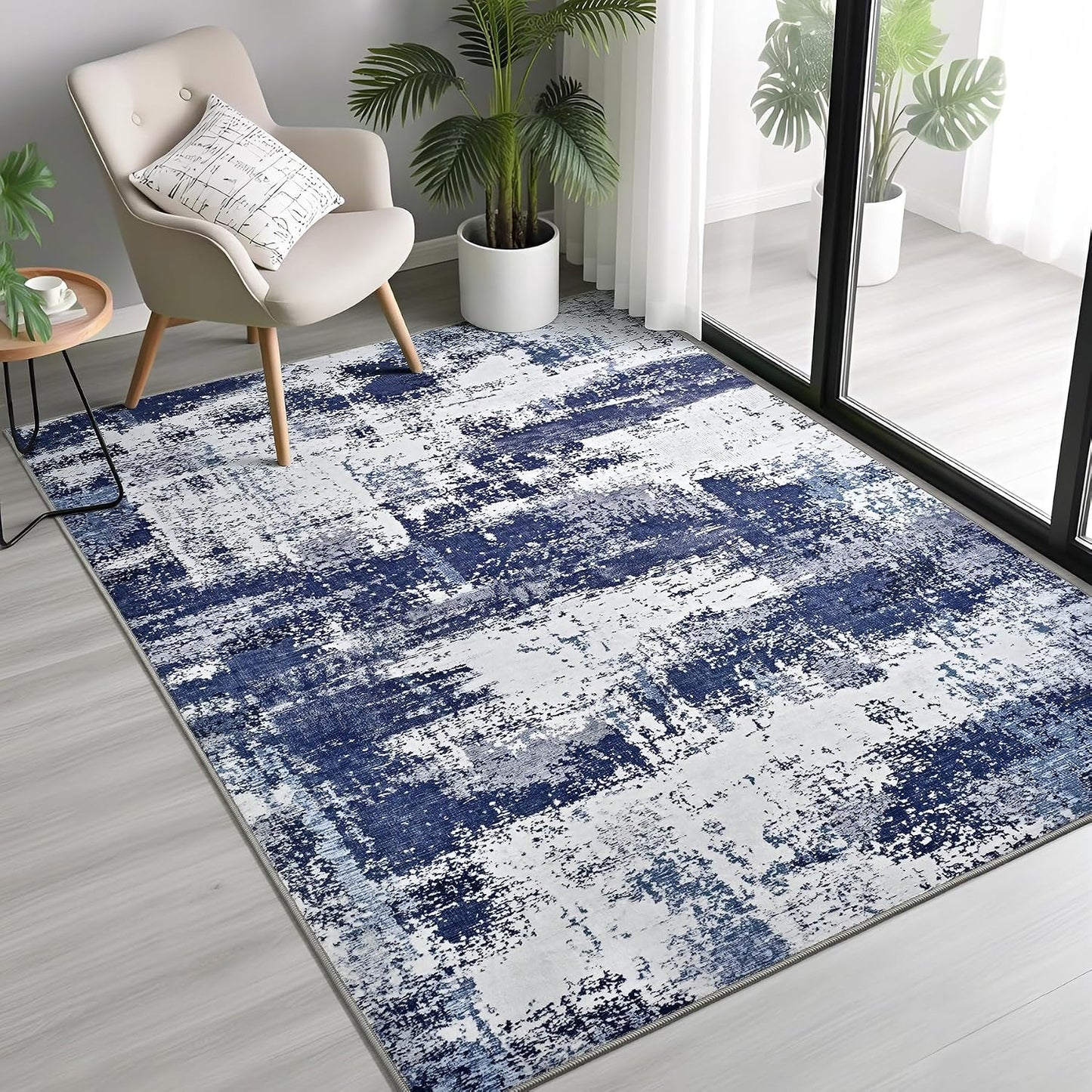 Alfombra abstracta 3x5ft antideslizante entrada cocina