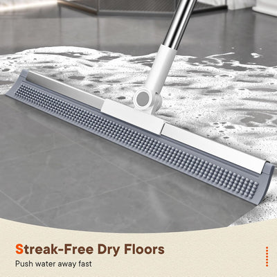 Escoba silicona giratoria 180° para suelo baño azulejos y vidrio