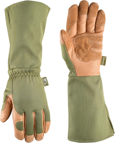 Guantes jardinería mujer cuero grano talla S