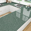 Papel tapiz granito verde impermeable para cocina