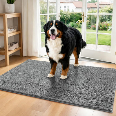 Tapete puerta perro 48x36pulg absorbente antideslizante
