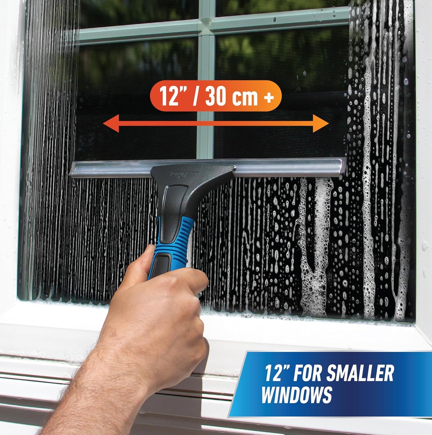 Escobilla limpiavidrios 18pulg para ventanas goma sin rayas