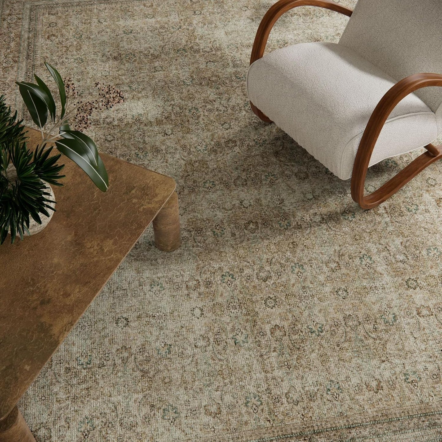 Alfombras area 10x12 vintage lavable antideslizante comedor