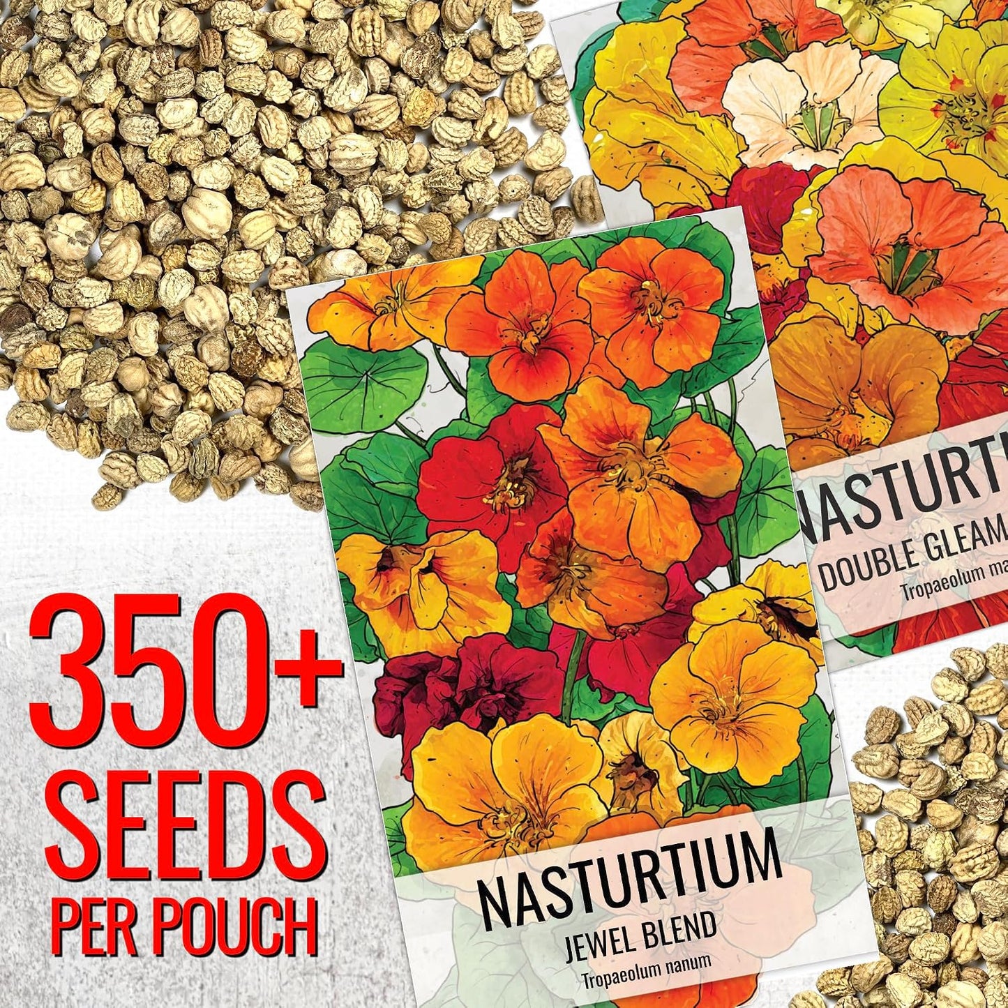 Semillas capuchina flores comestibles atraen polinizadores