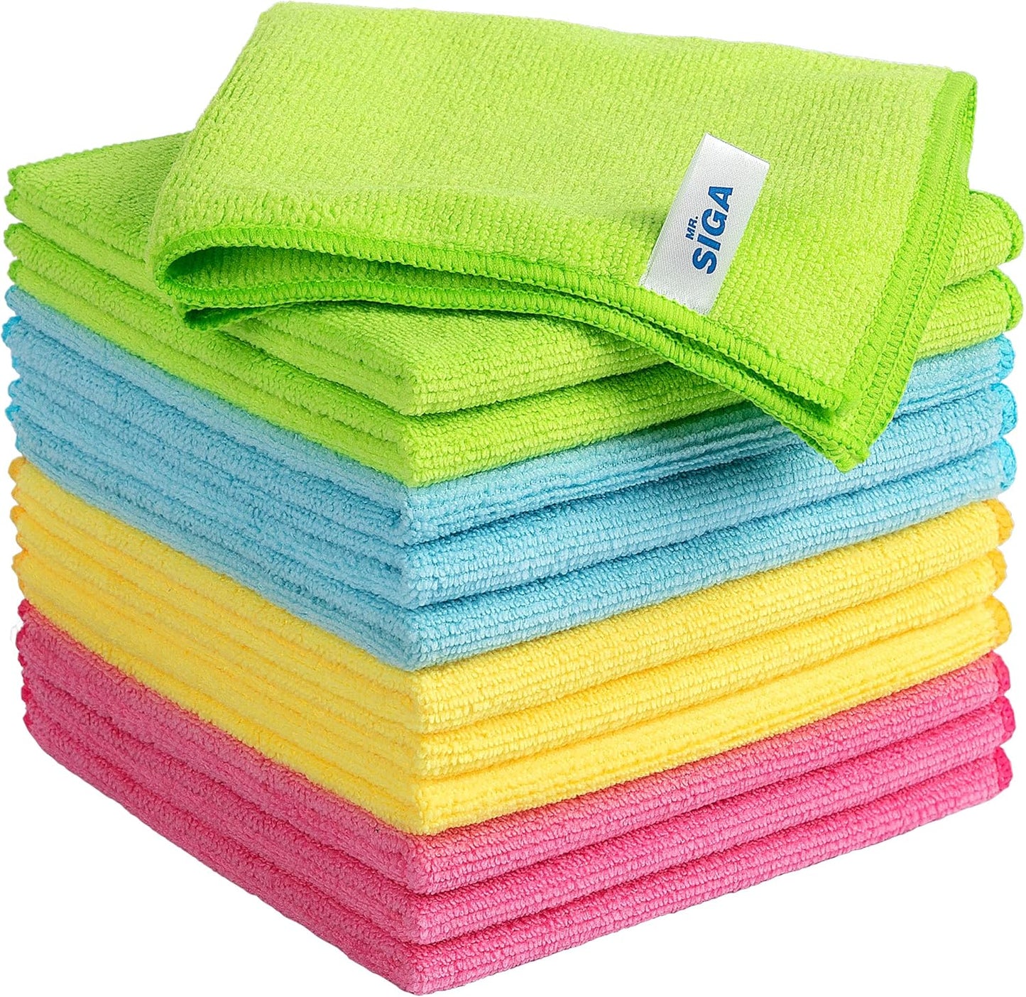 Paquete 12 paños microfibra 12.6x12.6pulg