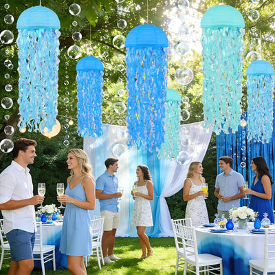 12 Pzas Luces Medusas y Guirnaldas Fiesta