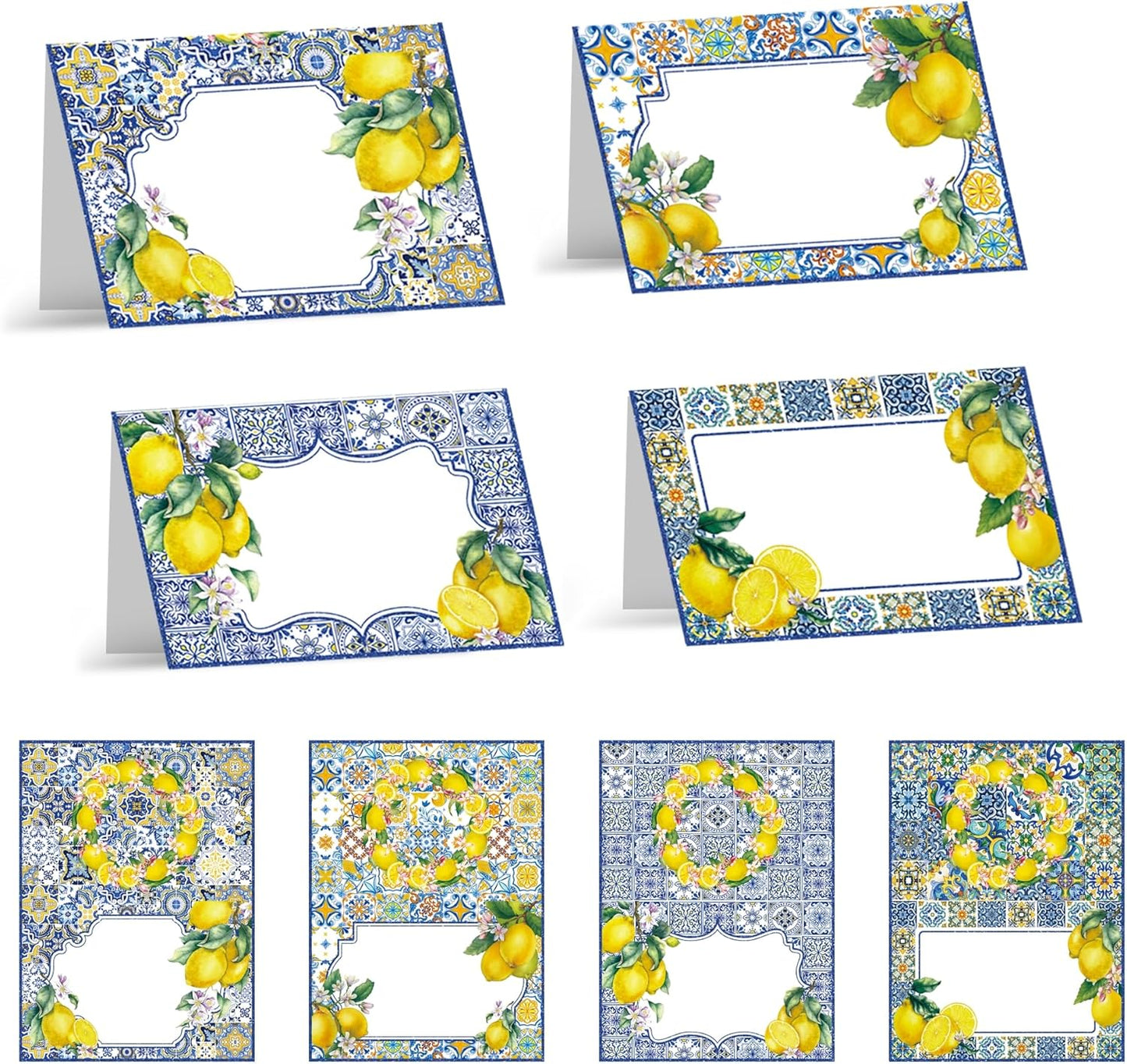 48 Tarjetas Mesa Amalfi con Limón Decoración Fiesta Boda