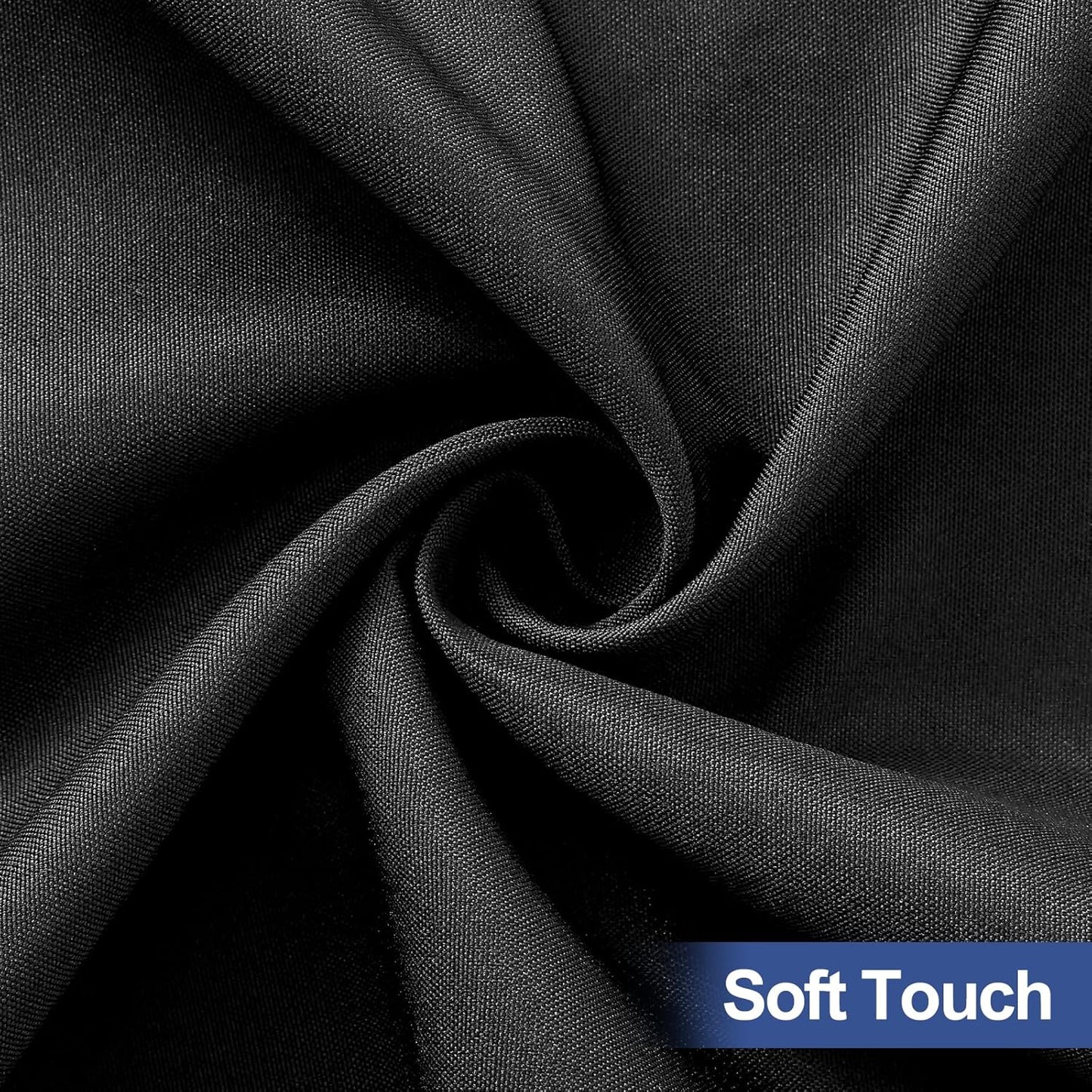 Paquete 8 mantel poliéster elástico impermeable 6ft negro
