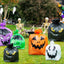 18 bolsas plástico reutilizables con lazos Halloween otoño jardín