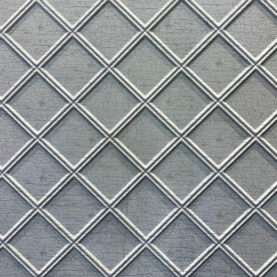 Paneles PVC rombos salpicaduras blanco envejecido 12x12pulg