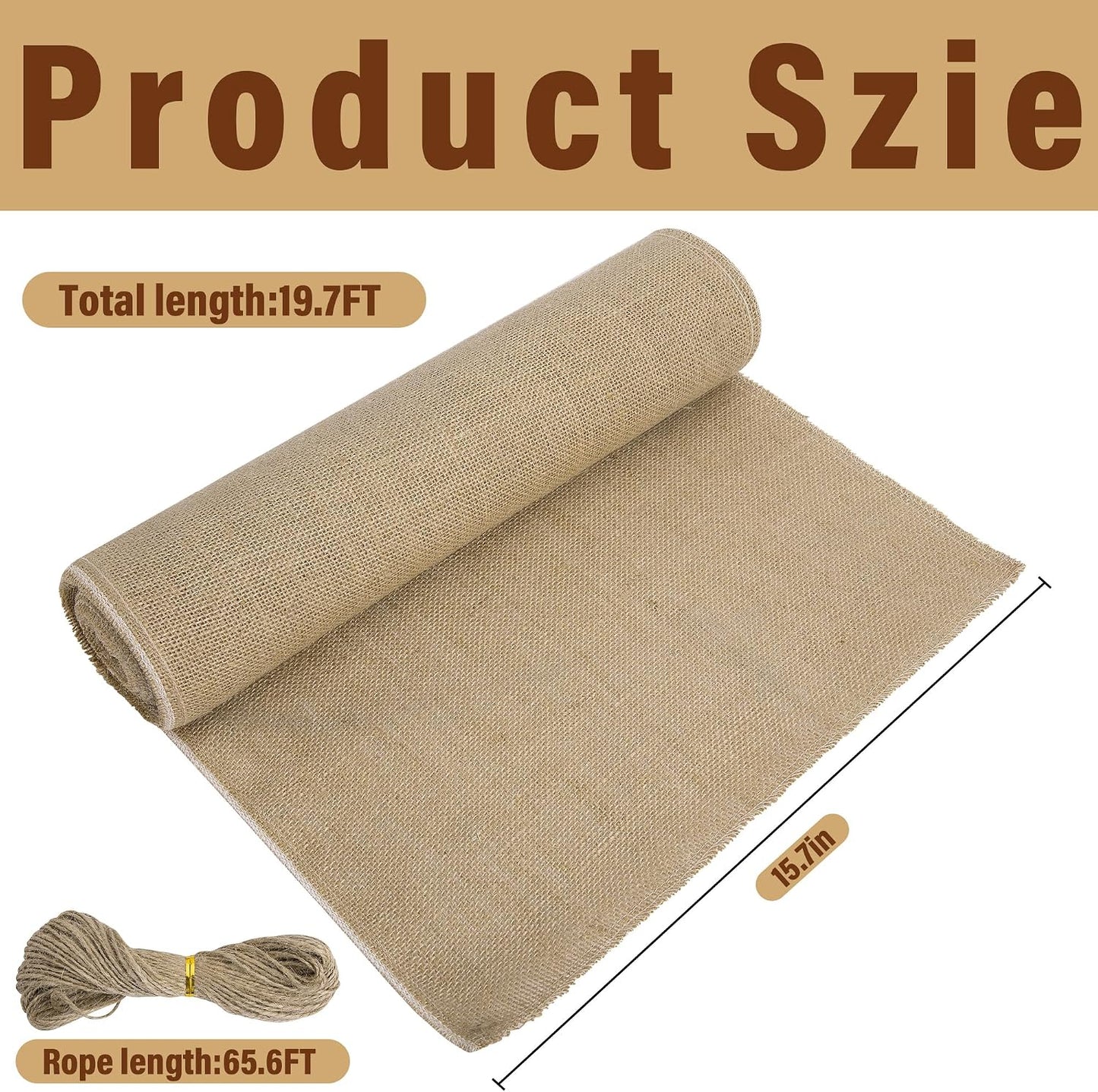 Rollos arpillera 15.7x19.7pulg protector tronco con cuerdas