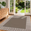 Alfombra patio lavable 8x10ft gris pardo